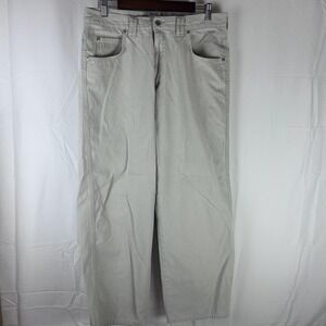Mavi Jeans Mens 34x30 Light Gray Max Corduroy Wide Full‎ Fit Zip Fly 5 Pocket